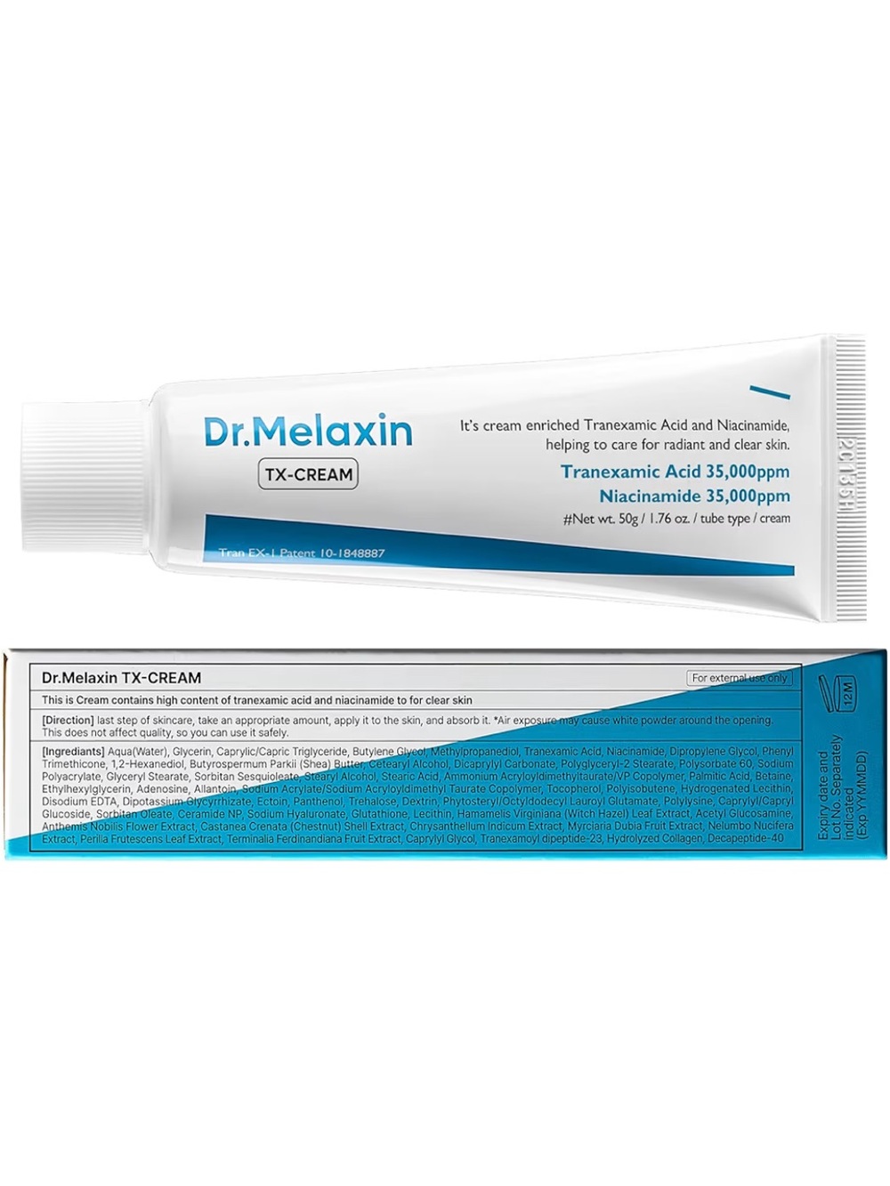 DR.Melaxin TX Tranexamic Acid CREAM Skin freckle Cream, Blemishes, Anti-pigmet